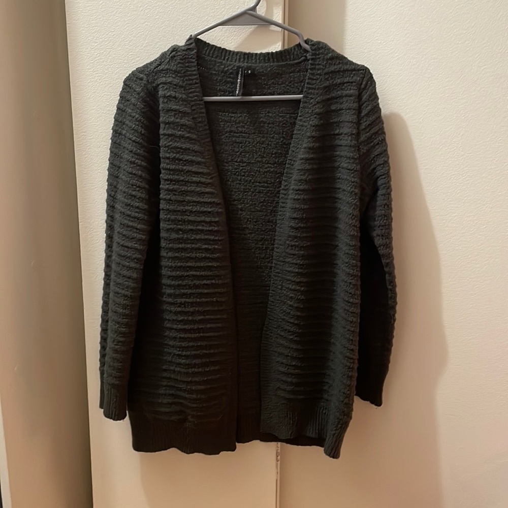 Gray sweater cardigan